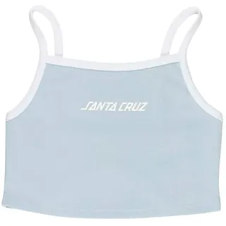 Santa Cruz Strip Contrast ärmelloses T-shirt - Fresh Blue / White - S