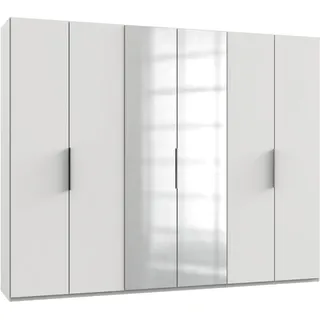 Level 300 x 236 x 58 cm weiß mit Spiegeltüren