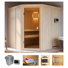 Bild Sauna »Hilda«, 4,5-kW-Bio-Ofen mit ext. Steuerung, beige