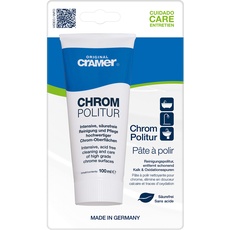 Cramer® Chrom-Star Chrom-Politur 100ml I Säurefreier Intensivreiniger für glänzende & matte Chrom-Oberflächen I Für betagte Armaturen in Küche & Bad