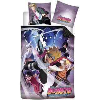 COFI 1453 Boruto Bettwäsche-Set Rasengan 140 x 200 cm + 65 x 65 cm