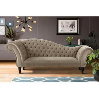 Home Affaire 3-Sitzer »Chester« mit Knopfheftung in Recamieren-Optik, grau