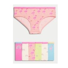 Girls M&S Collection 7pk Cotton Rich Rainbow Knickers (2-12 Yrs) - Multi, Multi - 11-12
