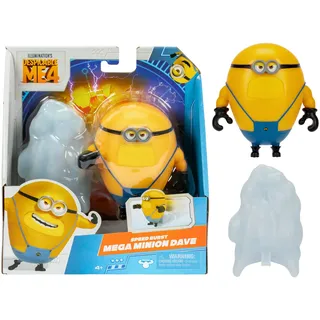 DESPICABLE ME 4, Minion Dave Actionfigur, inklusive einzigartigem Minion-Zubehör, Größe 10 cm, Alter 3 Jahre, Berühmt (MN404010)