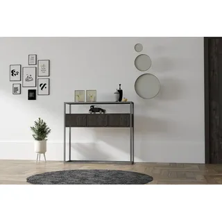Skye Decor, Guarda - Anthracite, Konsole, Anthrazit, 100 % MELAMINBESCHICHTETE SPANPLATTEN, 100 x 29 x 90 cm - Grau