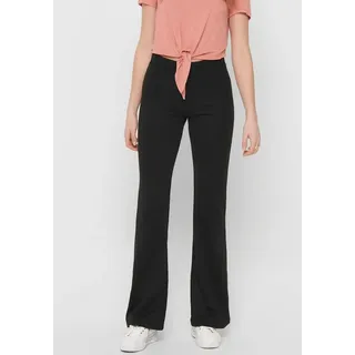 Only Stoffhose Stretch Flared Pants Freizeit Schlag Stoffhose ONLFEVER ONLFEVER STRETCH FLAIRED PANTS JRS NOOS schwarz M – 34L