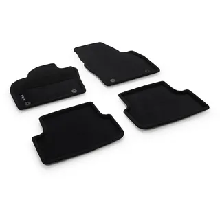 Volkswagen Volkswagn 2G1061445AWGK Textilfußmatten Optimat Fußmatten 4X Stoffmatten, schwarz, mit Schriftzug, für Facelift ab Modelljahr 2022