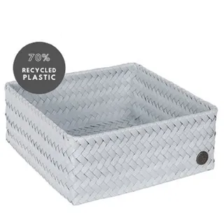 HANDED BY Box Schachtel Aufbewahrungs Korb FIT SQUARE Eis Grau glaçon Bad Kiste