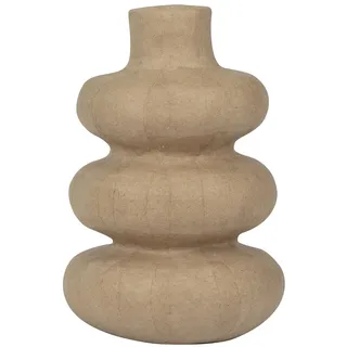 Décopatch kurvige Vase Pappmaché 22cm