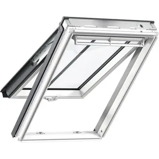 VELUX Klapp Schwingfenster GPL-66 114X118 Kiefer endlackiert weiß SK06 Holz/Alu