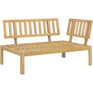vidaXL Garten-Ecksofa Aus Paletten Massivholz Akazie , Braun , Holz , Rechteckig , 80x69x120 cm , Gartenmöbel, Loungemöbel, Gartensofas & Loungesofas