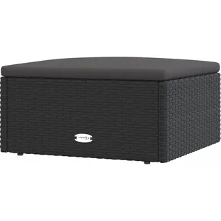 VidaXL 319589, Schwarz, Rattan, Stahl, Erwachsene & Kinder, 530 mm, 510 mm, 245 mm - Schwarz