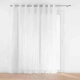 Douceur d'Intérieur Lissea Ösenvorhang, durchscheinend (300 x 240 cm), Weiß, Sablé-Voile