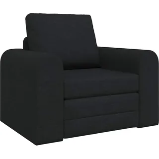 vidaXL Schlafsofa Schwarz 98 x 71 x 83 cm Stoff - Schwarz