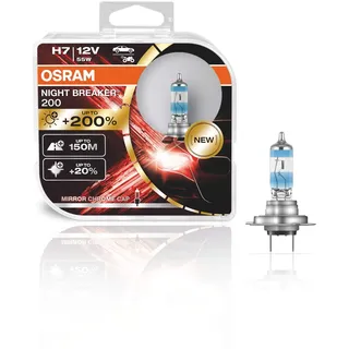 Osram Night Breaker 200 H7 55W, 2er-Pack Box (64210NB200-HCB)