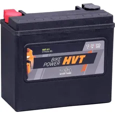 Bild von Bike-Power HVT Motorradbatterie HVT-01, CTX20L-BS, 12V 20 AH 350 A (EN) Rüttelfeste und robuste AGM-Motorradbatterie, Wartungsfreie AGM-Batterie