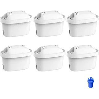 Waterdrop Filterkartuschen, Ersatz für Brita® Maxtra+® Plus, Maxtra Pro® All-in-1 Wasserfilter, Kompatibel mit Brita® Marella® Kanne, Reduziert PFAS, PFOA/PFOS, TÜV SÜD, NSF Zertifiziert (6)