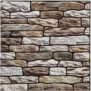 Atmosphera - Set von 2 Aufklebern, Fliesen, Taupe Grey, 30 x 30 cm Caro - Taupe Grey