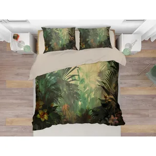 Moderne 3D-Bettwäsche 140x200, 70x90 Dschungel