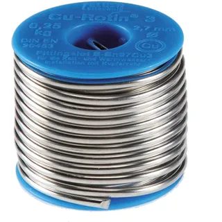 Felder Cu-Rotin 3 Fittingslot / 250g, Lötgerät Zubehör, Silber