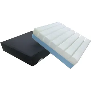 Gar Medical Anti-Dekubitus-Kissen mit Schlitzen für Rollstühle - Orthopädisches Kissen für Steißbein- und Lendenwirbelbereich mit wasserdichtem Bezug, Füllung aus Schaum. (Viskoelastisch+HR-Schaum)