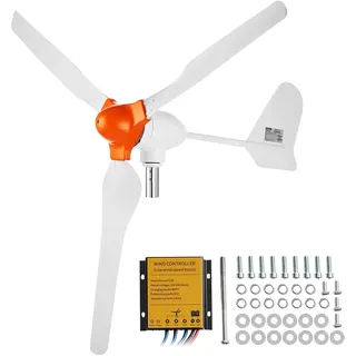 Vevor 800 W windkraftanlage 12 V Windgenerator 3-Blatt-Windkraftgenerator mit MPPT-Regler einstellbare Windrichtung und 2,5 m/s Startwindgeschwindigkeit geeignet für Zuhause Bauernhof Wohnmobile Boote