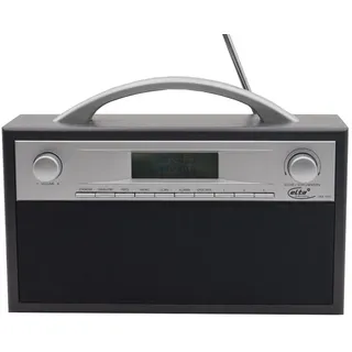 Elta DAB-7000.1 DAB+ Radio, Holzgehäuse, Schwarz/ Grau