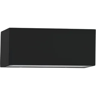 EGLO LED Wandlampe außen Spongano, Außenbeleuchtung Hauswand, Außenleuchte Wandspot, rechteckige Außenwandleuchte aus Aluminium in Anthrazit und klarem Glas, Wand Außenlampe, warmweiß, IP65