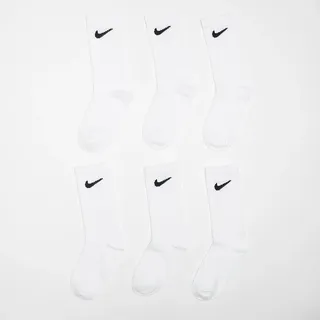Nike 6 PACK - Basic Pack Crew Unisex Socken weiß Größe 4Y-5Y Bekleidung