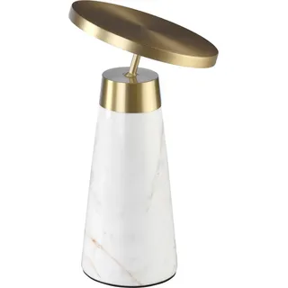 Angel Cerdá Tischlampe aus weißem Marmor und goldenem Stahl 8034