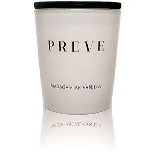 PREVE Candle Duftkerze im Glas | Madagascar Vanilla | Brenndauer 40 Stunden - 180g | Handgemacht & Vegan | Geschenk Geschenkset |