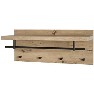 Haku-Möbel Wandgarderobe 37444 Eiche Braun