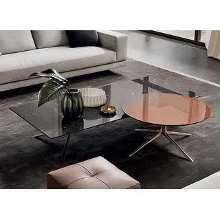 Couchtisch Design Metall Marmor Rund Gold Italien Möbel Tisch Wohnzimmer Tische