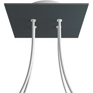 Creative Cables Kroq204f111 Rose-anthrazit Quadratisch Rose-one Kit - Multicolor - 200 mm