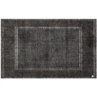 Barbara Becker Fußmatte Square, Schmutzfangmatte waschbar, für Eingangsbereich Wohnungstür, Fußabstreifer, Türmatte, Anthrazit, 50 x 70 cm
