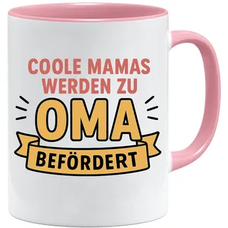 jungle mug Coole Mamas werden zu Oma befördert Tasse 0,3 l Weiß 2