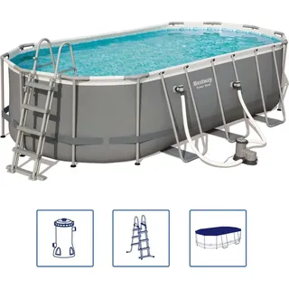 Bestway Power Steel Swimmingpool-Set Oval 549×274×122 cm 56710