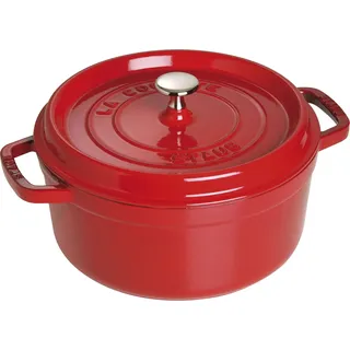 Staub Cocotte 26 cm rund kirschrot