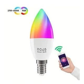 Wifi WLAN Smart Birnen RGB E27, 230V, 9W, 810lm, 2700K - 6500K, NOUS P3 (2pcs)