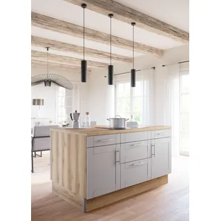 kochstation Kochinsel KS-Ahus 160 x 95 x 90,8 cm Grau