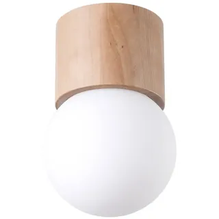 Deckenleuchte BOOMO 8 1xG9 8W Holz 19x12x12cm Sollux Lighting - Hellbraun