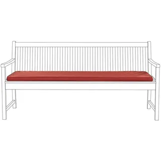 Beliani Sitzkissen 169 x 50 x 5 cm rot 2 St.