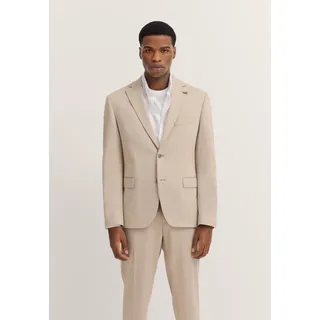 Anzugsakko BUGATTI "Regular Fit", Herren, Gr. 54, 30, beige, 66% Polyester, 21% Viskose, 10% Polyamid, 3% Elasthan, unifarben, regular fit, Sakkos Anzugsakko, Jersey-Artikel mit Stretch