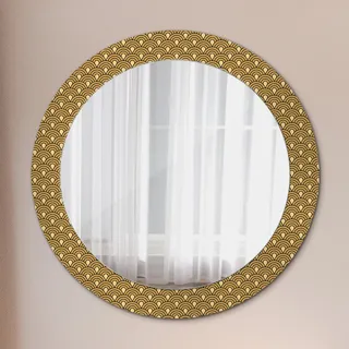 Spiegel - Mirror zum Wandspiegel Schlafzimmer – Schminkspiegel- Deko Vintage- Ø70cm - Grau