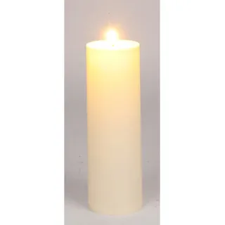 LED Outdoor Kerze Dekokerze Tischkerze Tischdeko D10×H30 cm warmweiß mit Timer