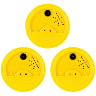 Talking Products, Talking Tins, Diktiergerät, Gelb, 20 Sekunden, 3er Pack. Ideal für unabhängiges Leben, Sprechen und Hören