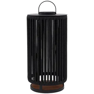 Ambia Garden Solarleuchte , Anthrazit, Dunkelgrau , Metall, Kunststoff, Textil , 42x81x42 cm , RoHS, Ce , 3 Helligkeitsstufen, mit Schalter, Handgriff , Dekoration, Gartendeko