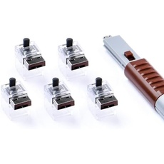 Bild ESSENTIAL 5x LAN Cable Locks mit 1x Lock Key Basic Braun