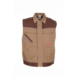 Planam Highline Herren Weste khaki braun zink Modell 2364 Größe S