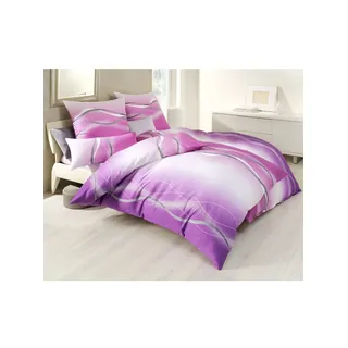 BIERBAUM Bettwäsche-Set Mako-Satin marine 155 x 220 cm + 80 x 80 cm